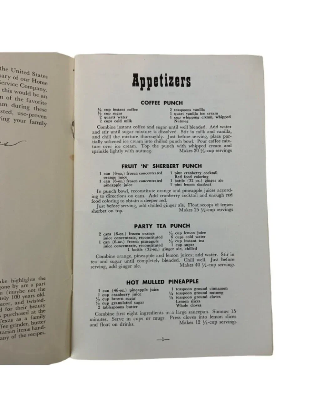Southwest Recipes Cookbook 1977 Texas Electric Service Co 25 Year Anniversary